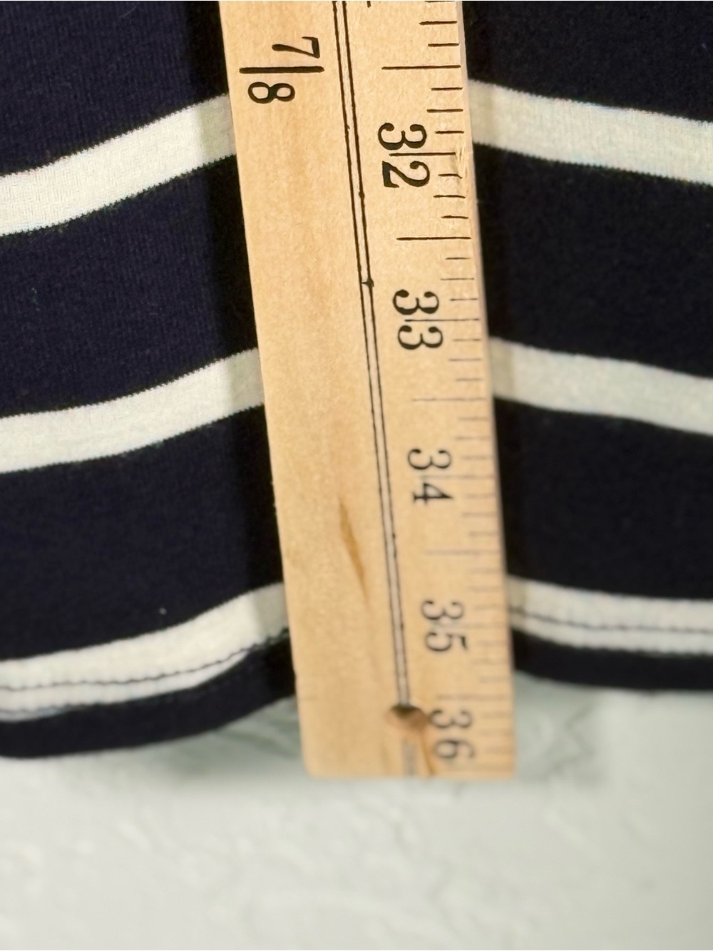 Cynthia Rowley Navy Striped Tie Waist T-Shirt Dress Size Large - Picture 4 of 5